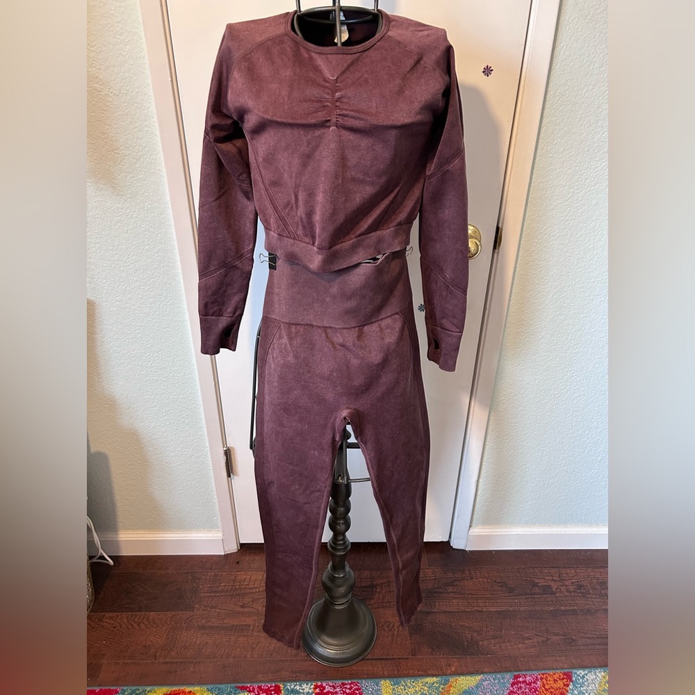 Women's chocolate brown  athletic set